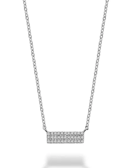 10K Gold and Diamond Bar Necklace