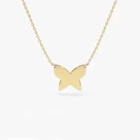 14k Butterfly Necklace