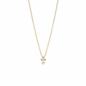 14K Mixed Diamond Necklace