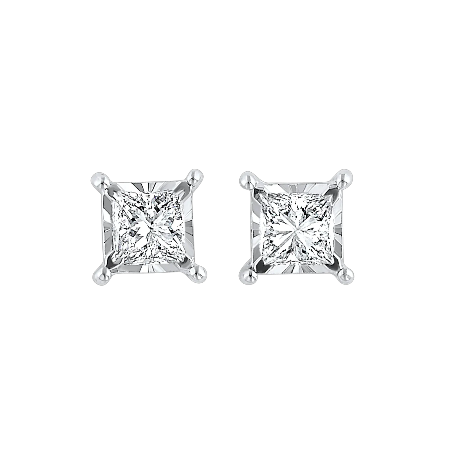 14KTW Diamond Tru Reflection Fashion Stud 1/7 Ct