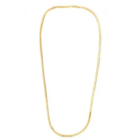 1.5mm 14k Yellow Gold Super Flex Herringbone Chain