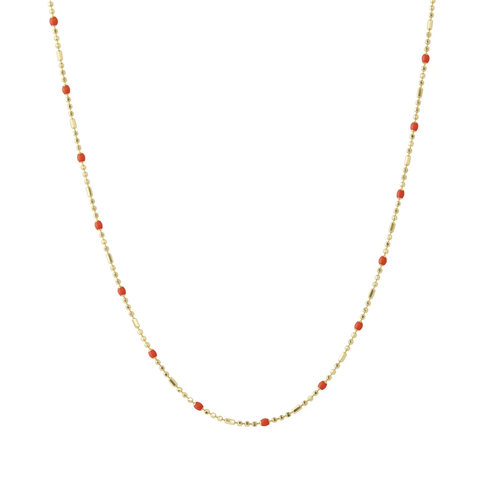 16" Apple Dot Ball Chain Necklace