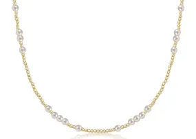 17" Hope Unwritten Choker - 3mm Pearl