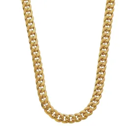 18K Gold Cuban Chain Necklace