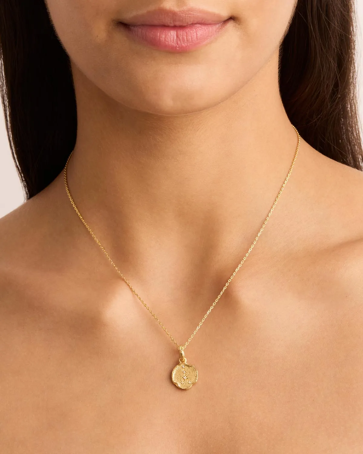 18k Gold Vermeil Cosmic Love Zodiac Annex Link Pendant - Cancer