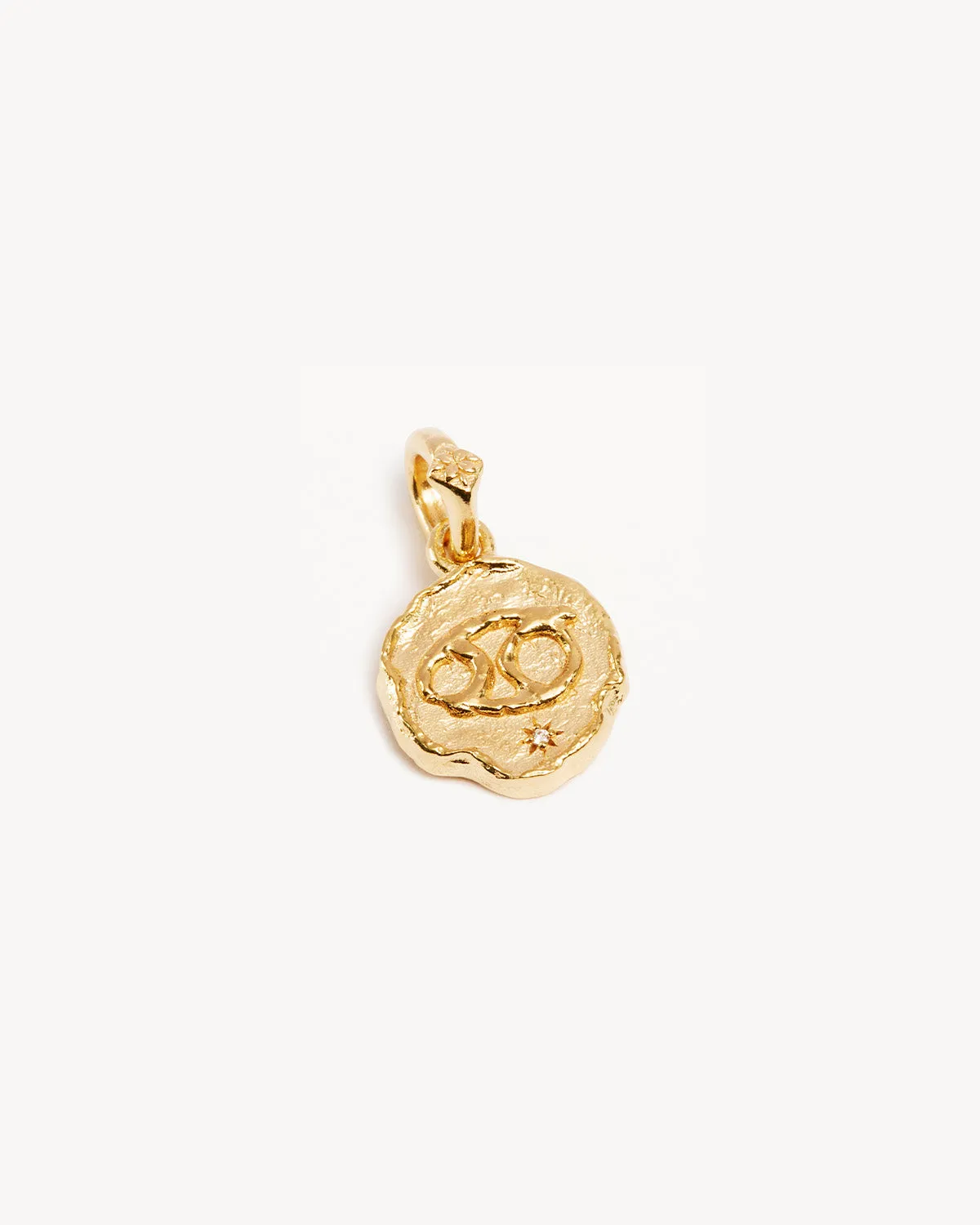 18k Gold Vermeil Cosmic Love Zodiac Annex Link Pendant - Cancer