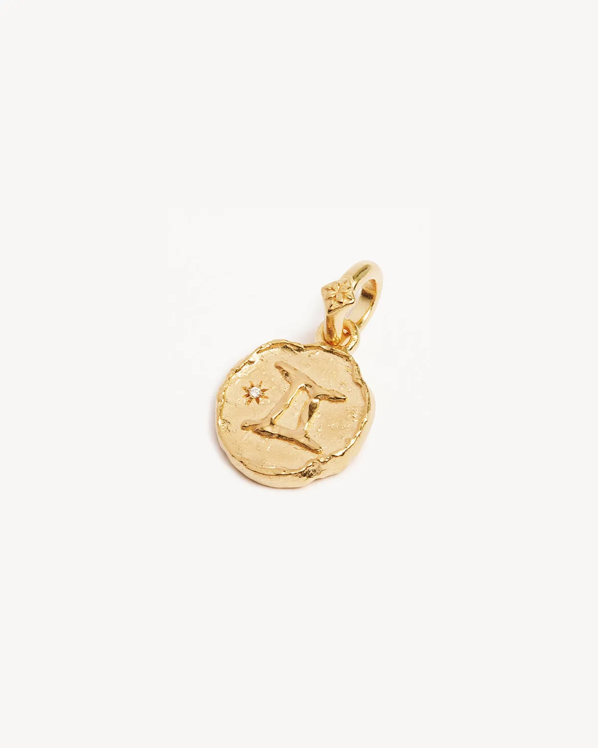 18k Gold Vermeil Cosmic Love Zodiac Annex Link Pendant - Gemini