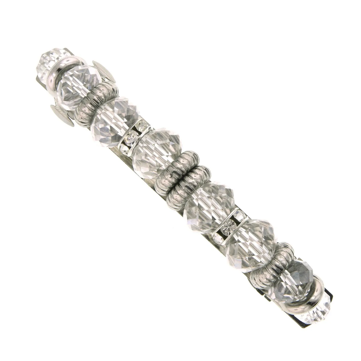 1928 Jewelry Crystal Rich Cut Bead Hair Barrette