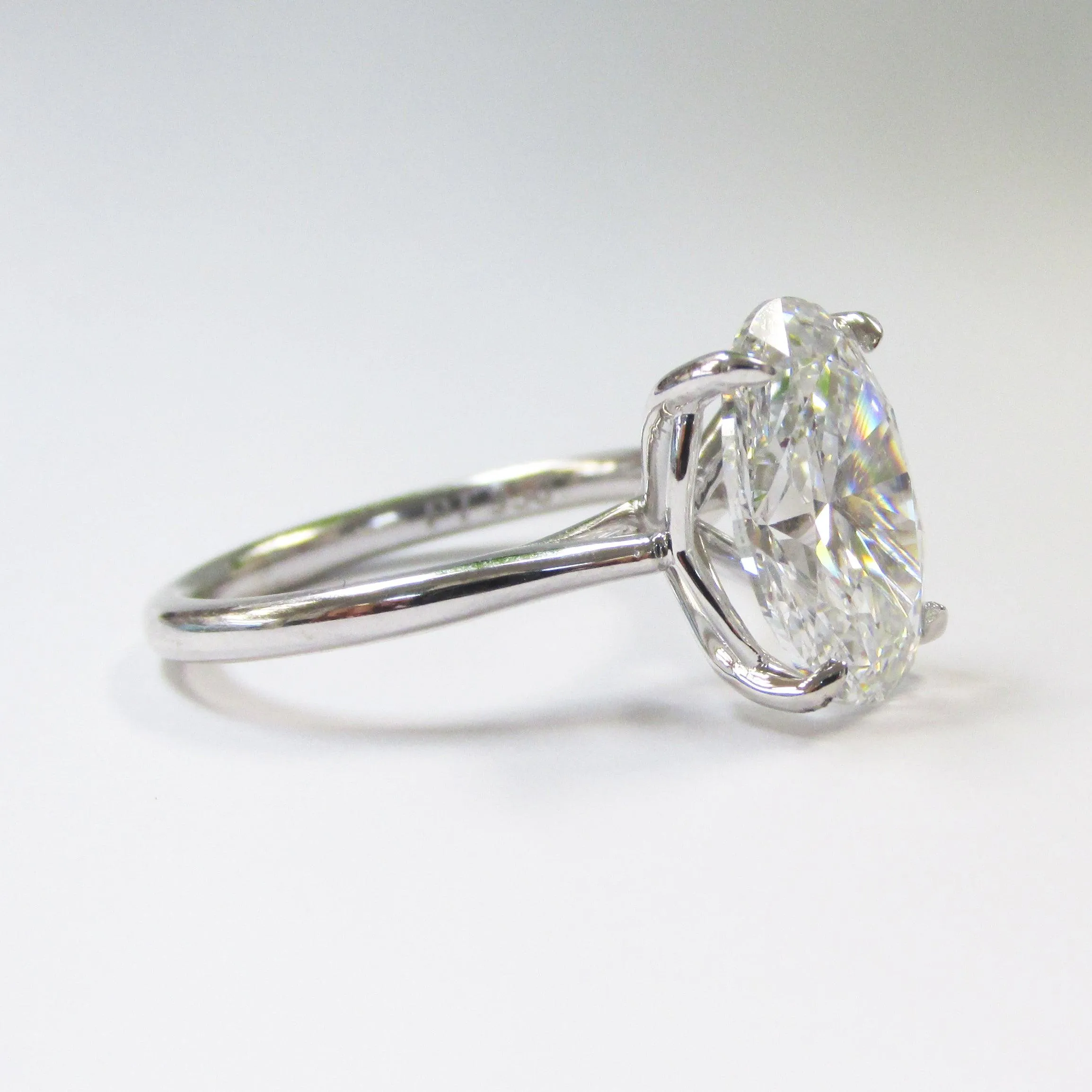 3.75ct Oval Diamond Engagement Ring