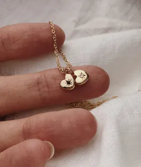 A Set of Tiny Hearts necklace