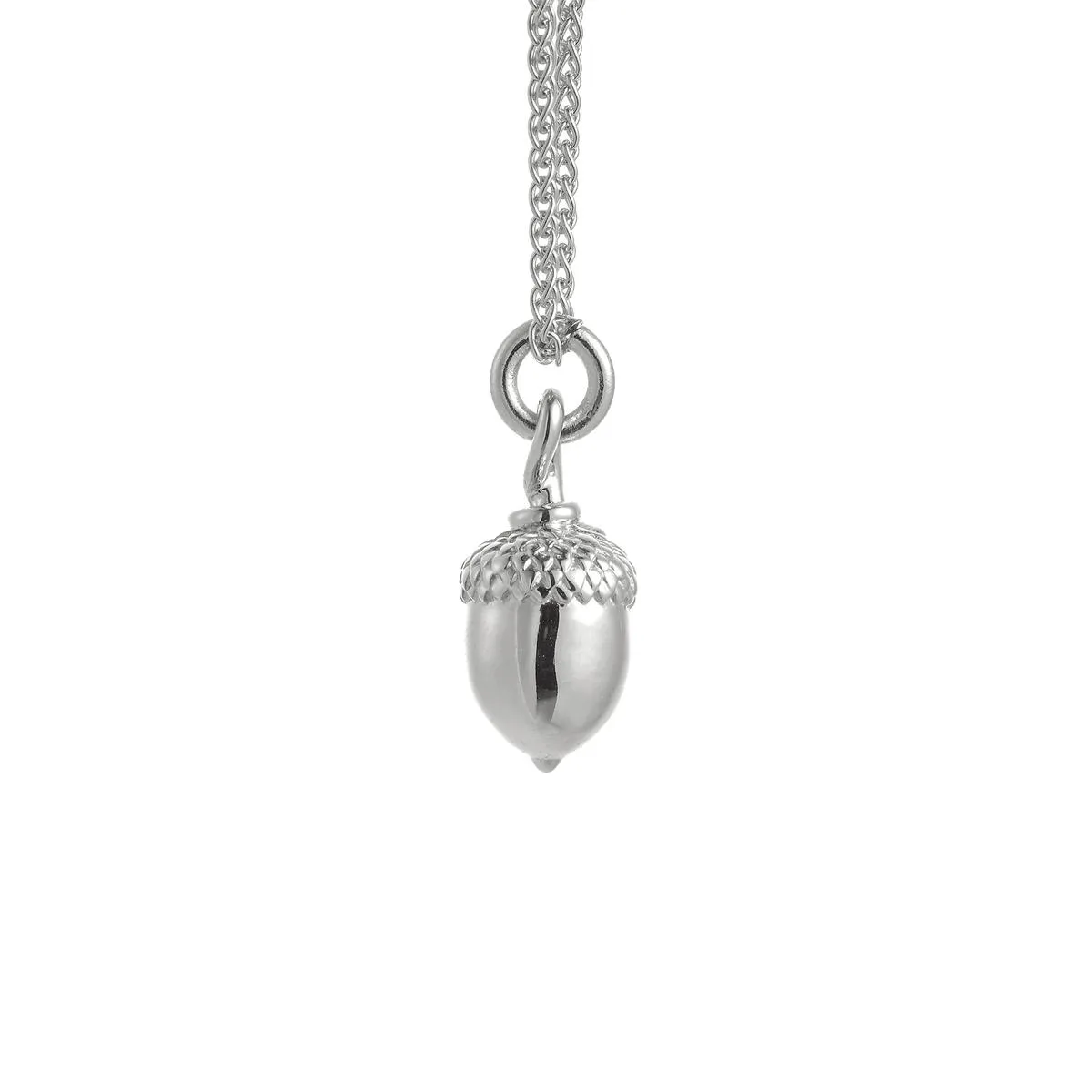 Acorn Silver Necklace