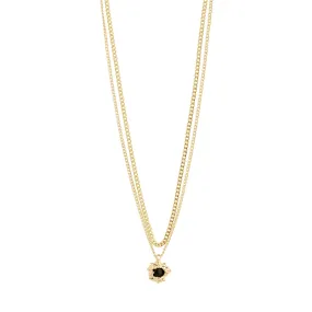 ACT recycled necklace 2-in-1 gold-plated