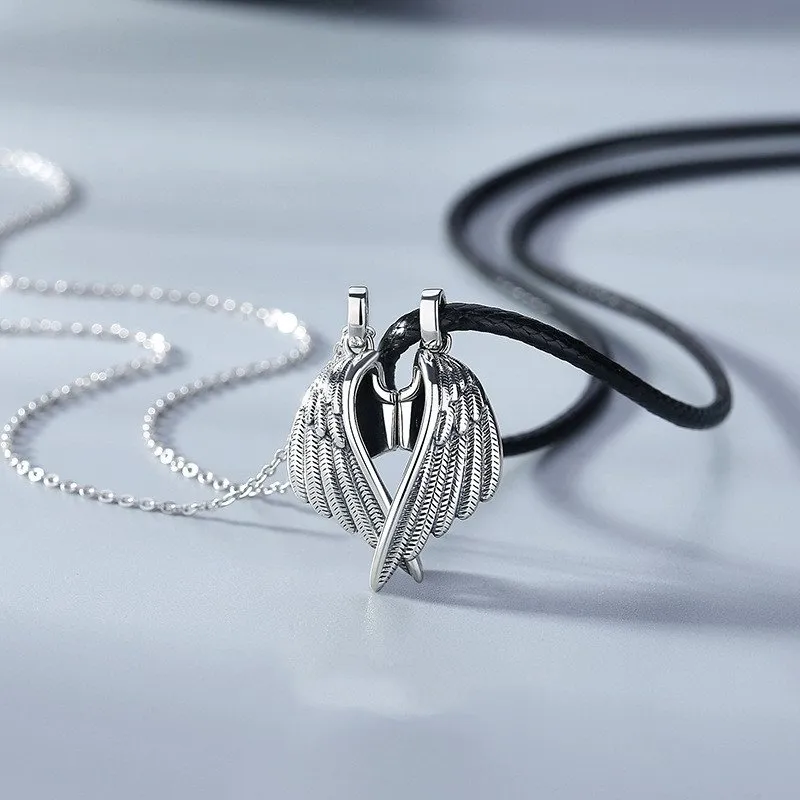 Angel Wings Magnetic Couple Necklaces