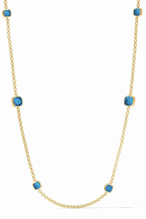 Aquitaine Station Necklace - Capri Blue | Julie Vos - SALE