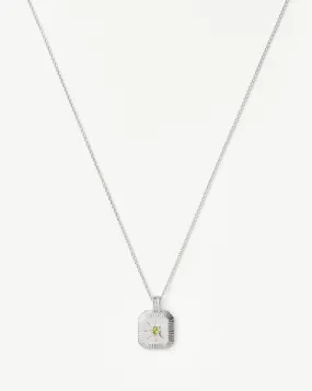 Stunning August Birthstone Pendant Necklace with Peridot Gemstone