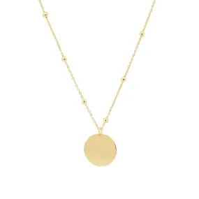 Ball Station Coin Necklace