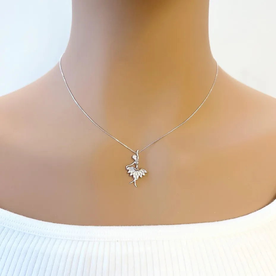 Ballerina Cubic Zirconia  Necklace