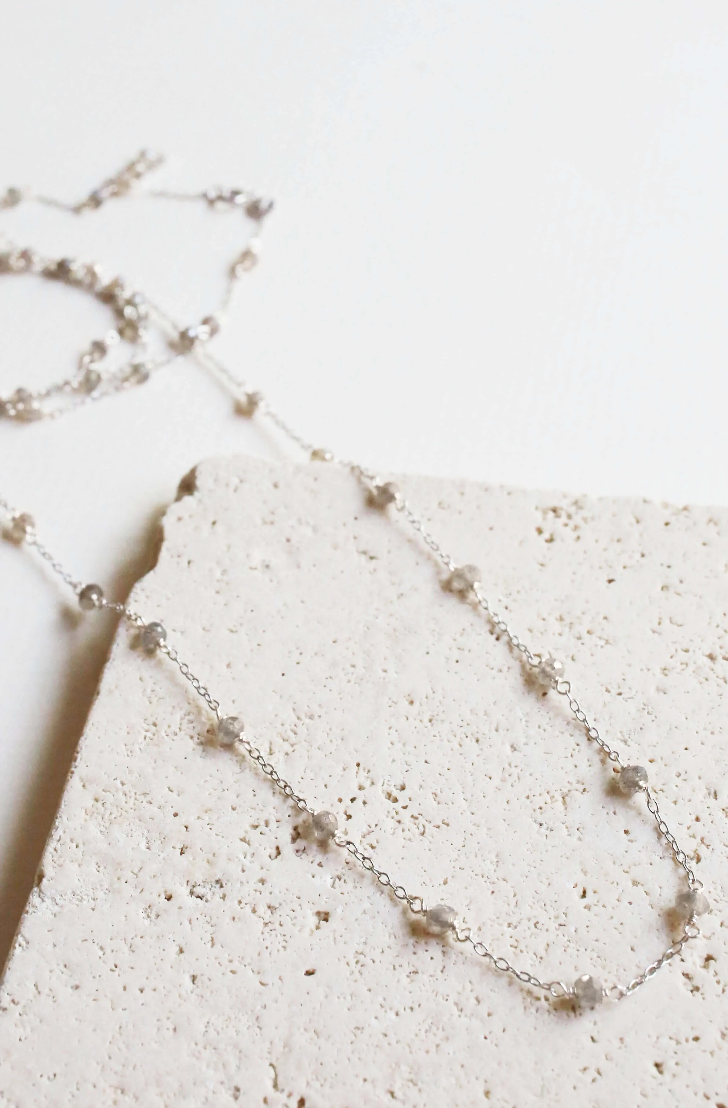 Ballet Chain - Silver Labradorite Layering Chain