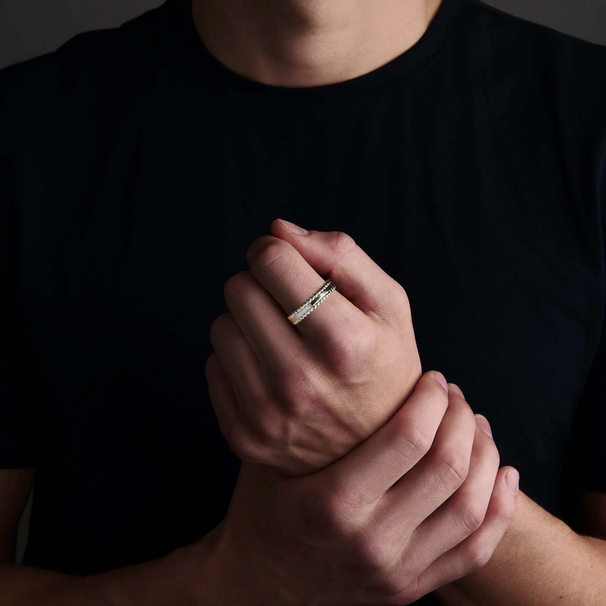 Beaded Edge Ring