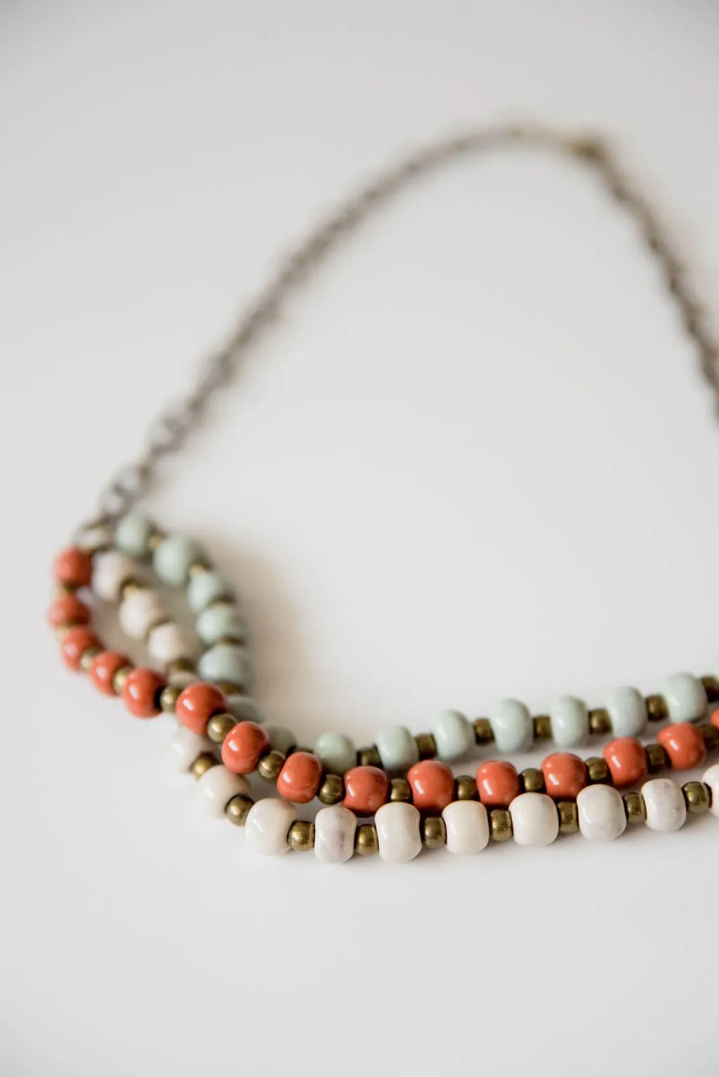 Bel Koz Mixed Triple Twist Clay Necklace