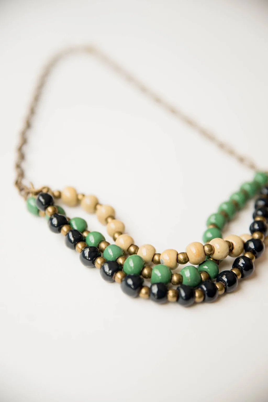 Bel Koz Mixed Triple Twist Clay Necklace