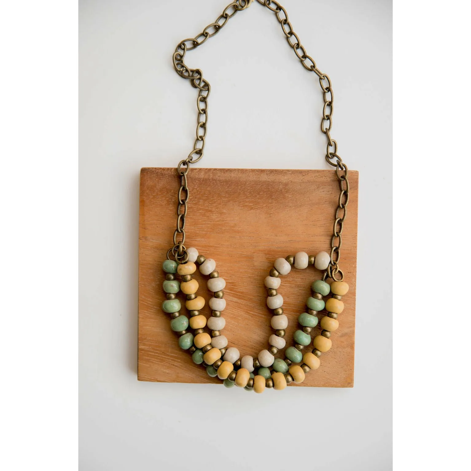 Bel Koz Mixed Triple Twist Clay Necklace