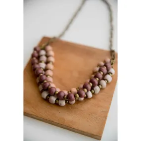 Bel Koz Mixed Triple Twist Clay Necklace