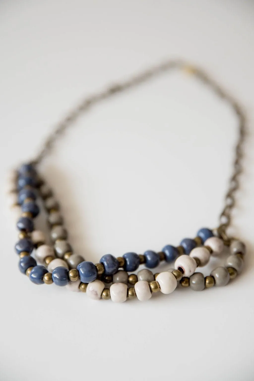 Bel Koz Mixed Triple Twist Clay Necklace