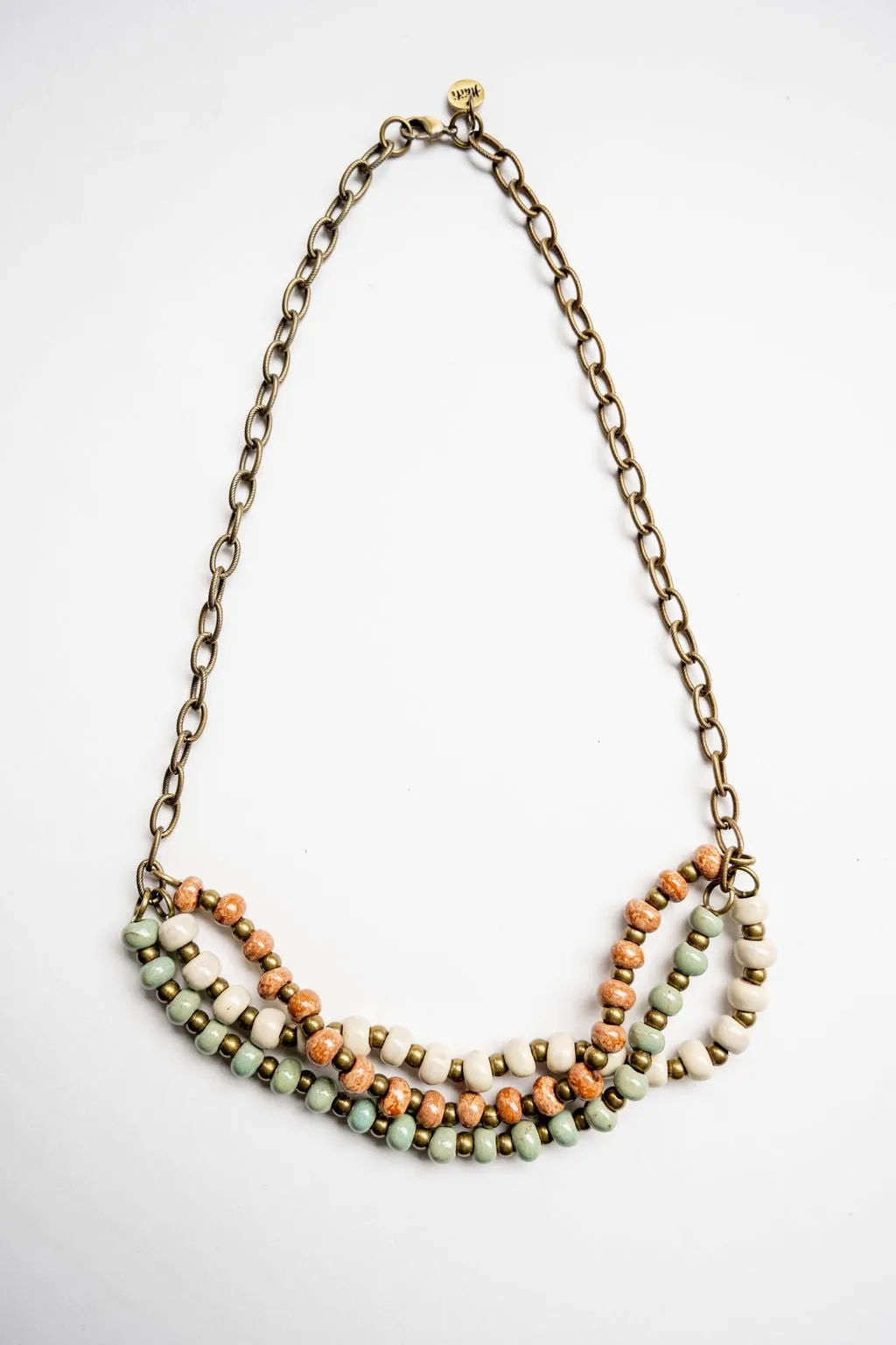 Bel Koz Mixed Triple Twist Clay Necklace