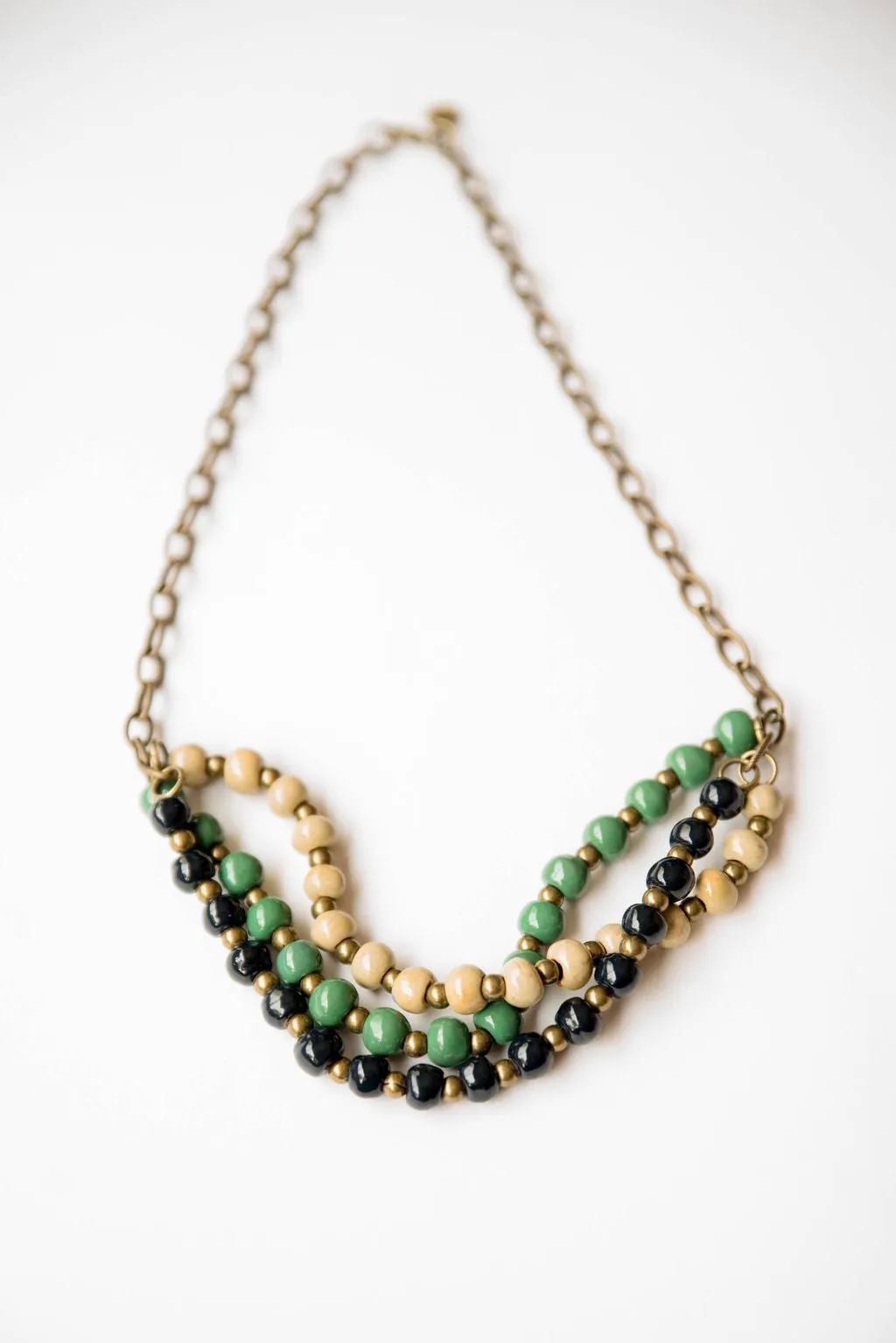 Bel Koz Mixed Triple Twist Clay Necklace