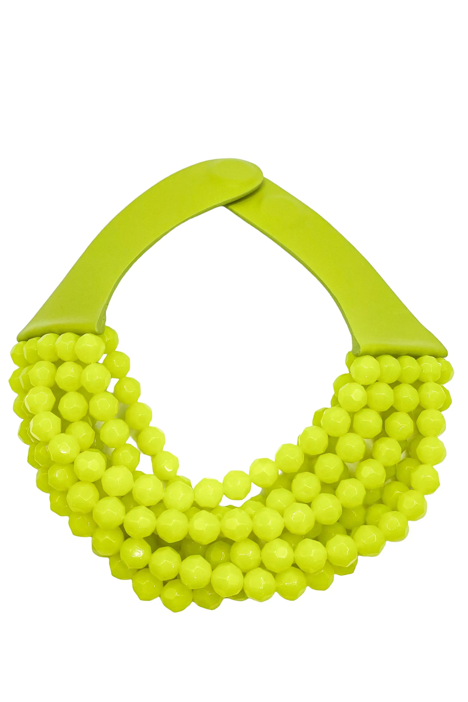 Lime Green Bella Style Necklace - Chic & Trendy by Fairchild Baldwin