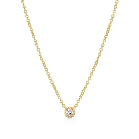 Bezel Lab Diamond Necklace