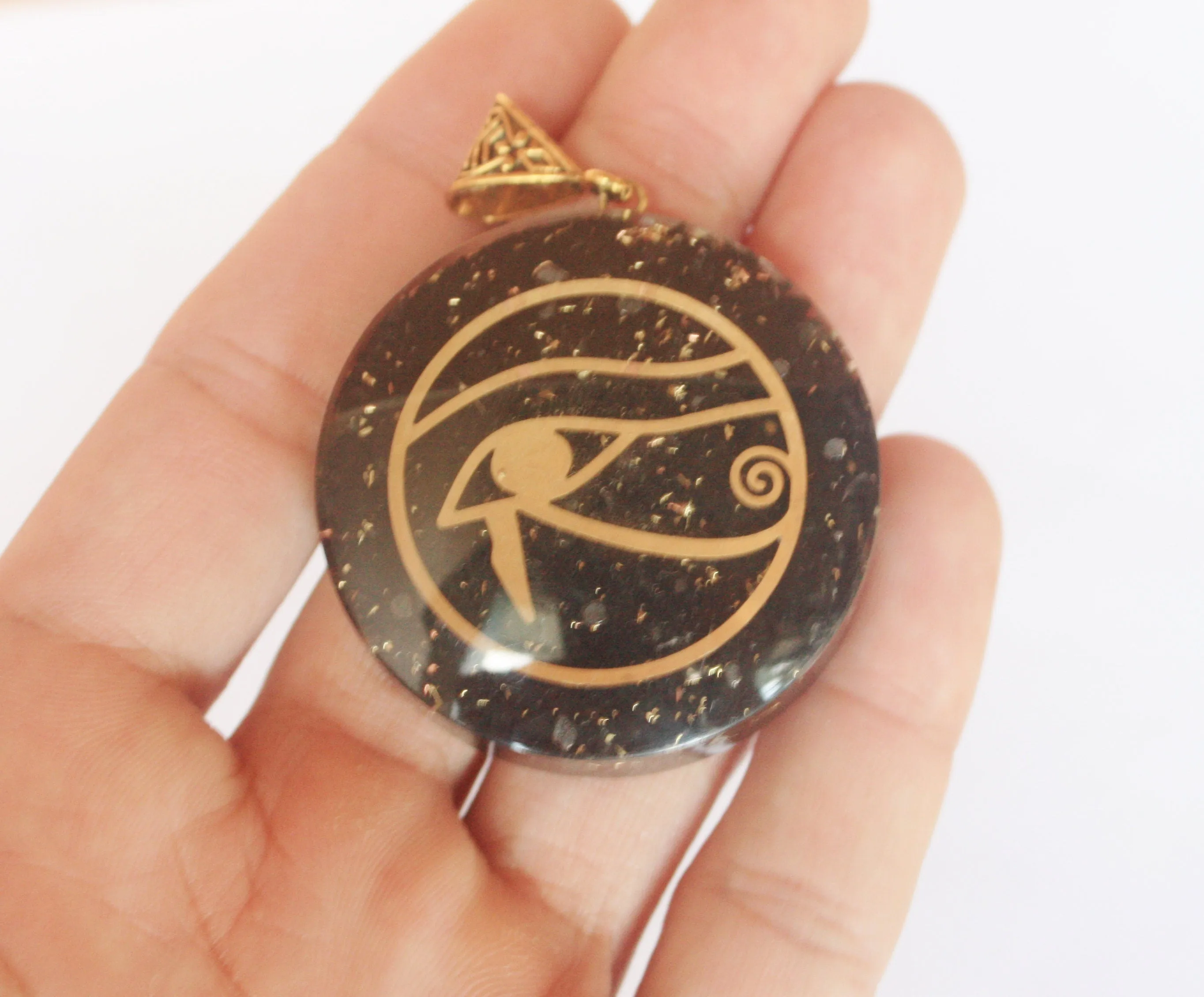 Black Eye of Horus Pendant.