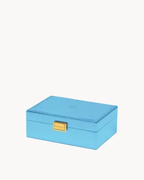 Blue Metallic Jewellery Box