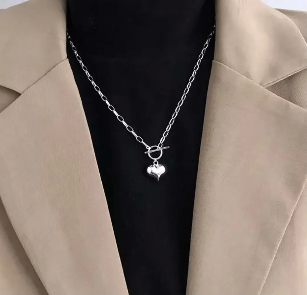 Boxy Heart Necklace