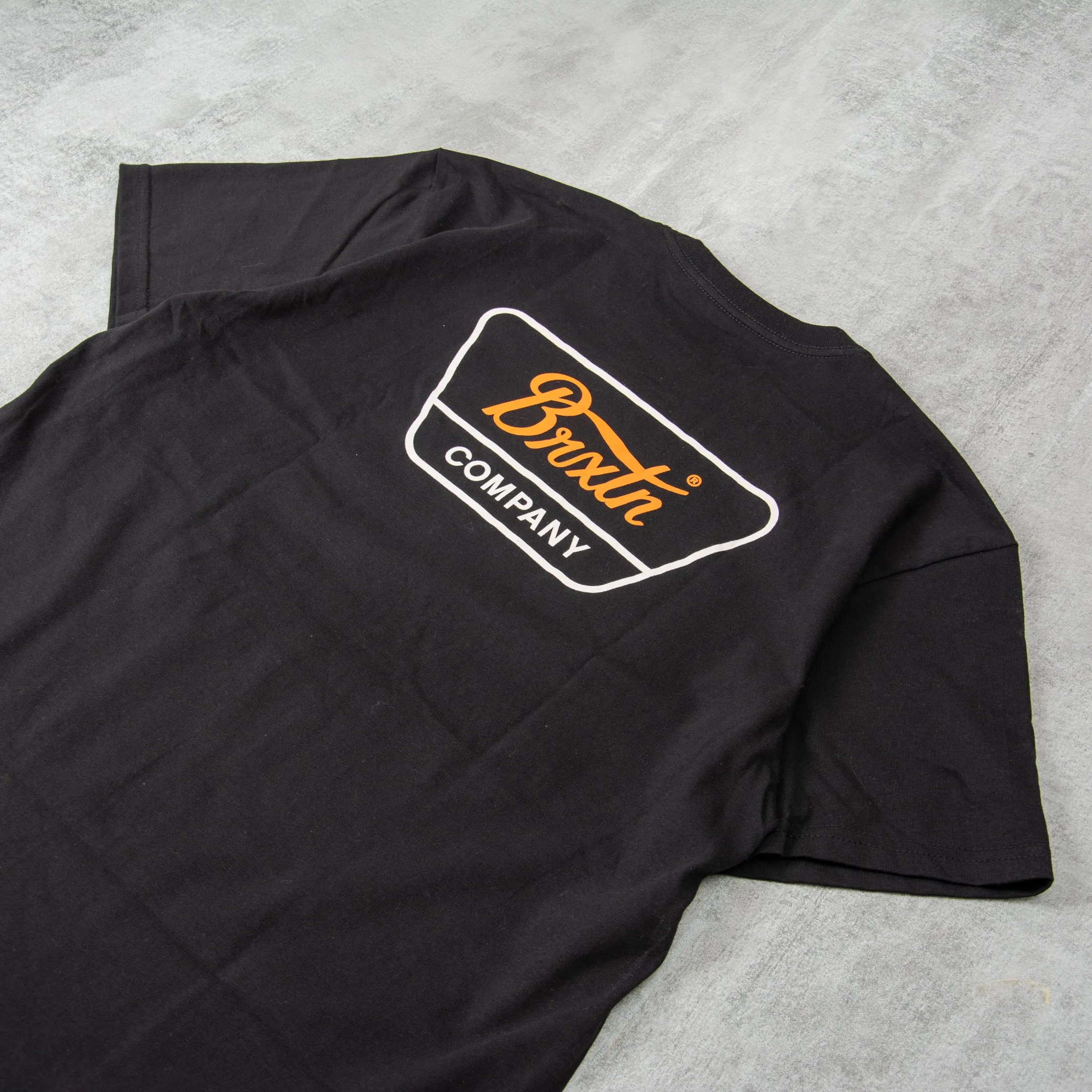 Brixton Linwood S/S Tee - Black / Orange