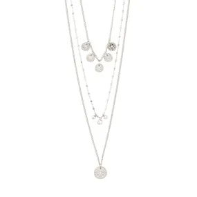 CAROL layered necklace 3-in-1 silver-plated