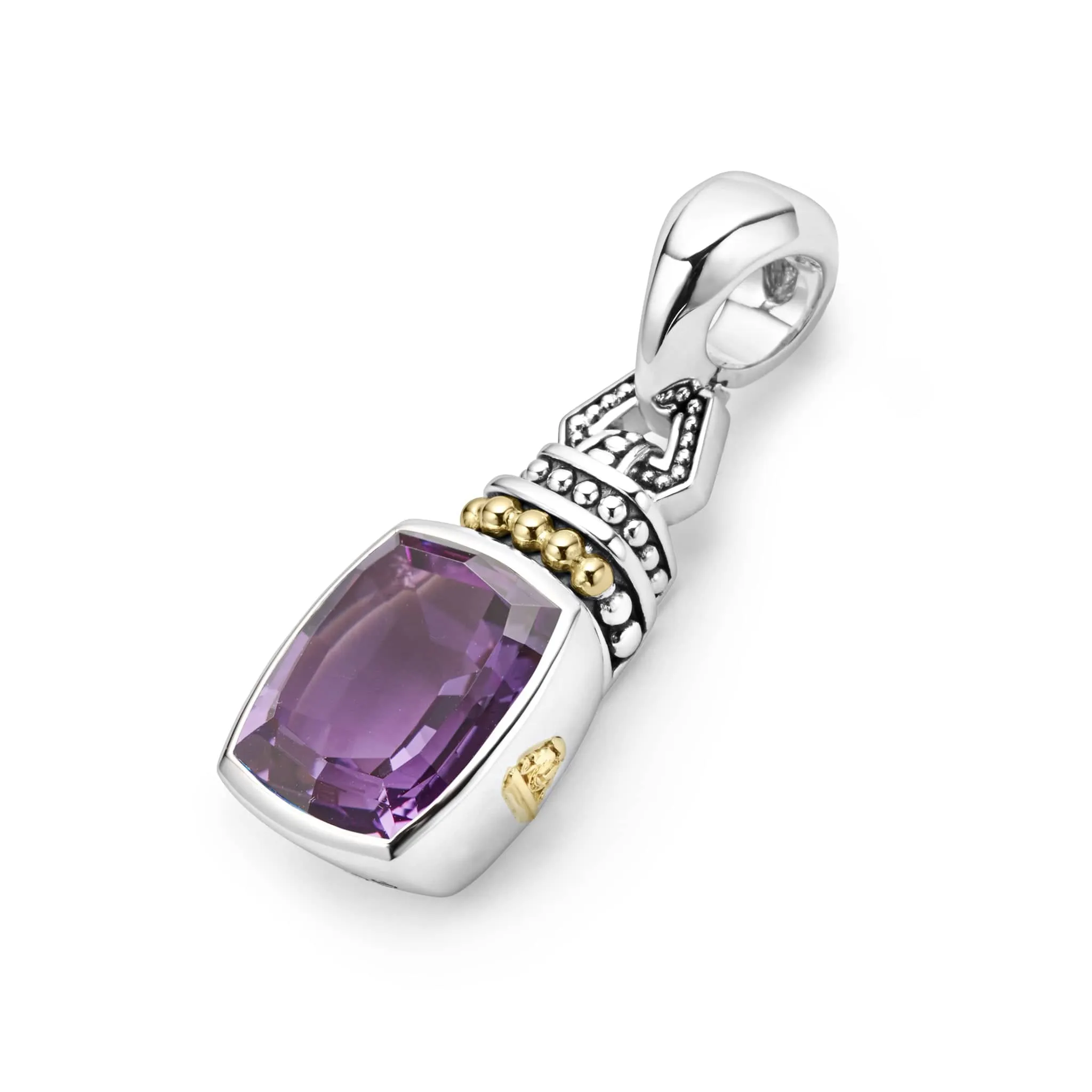 Caviar Color Amethyst Pendant