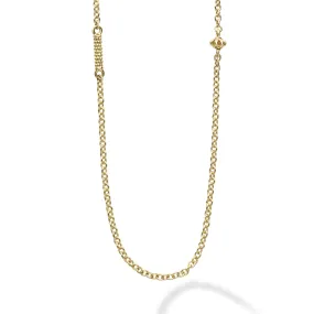 Caviar Gold 32 Inch Gold Caviar Chain Necklace