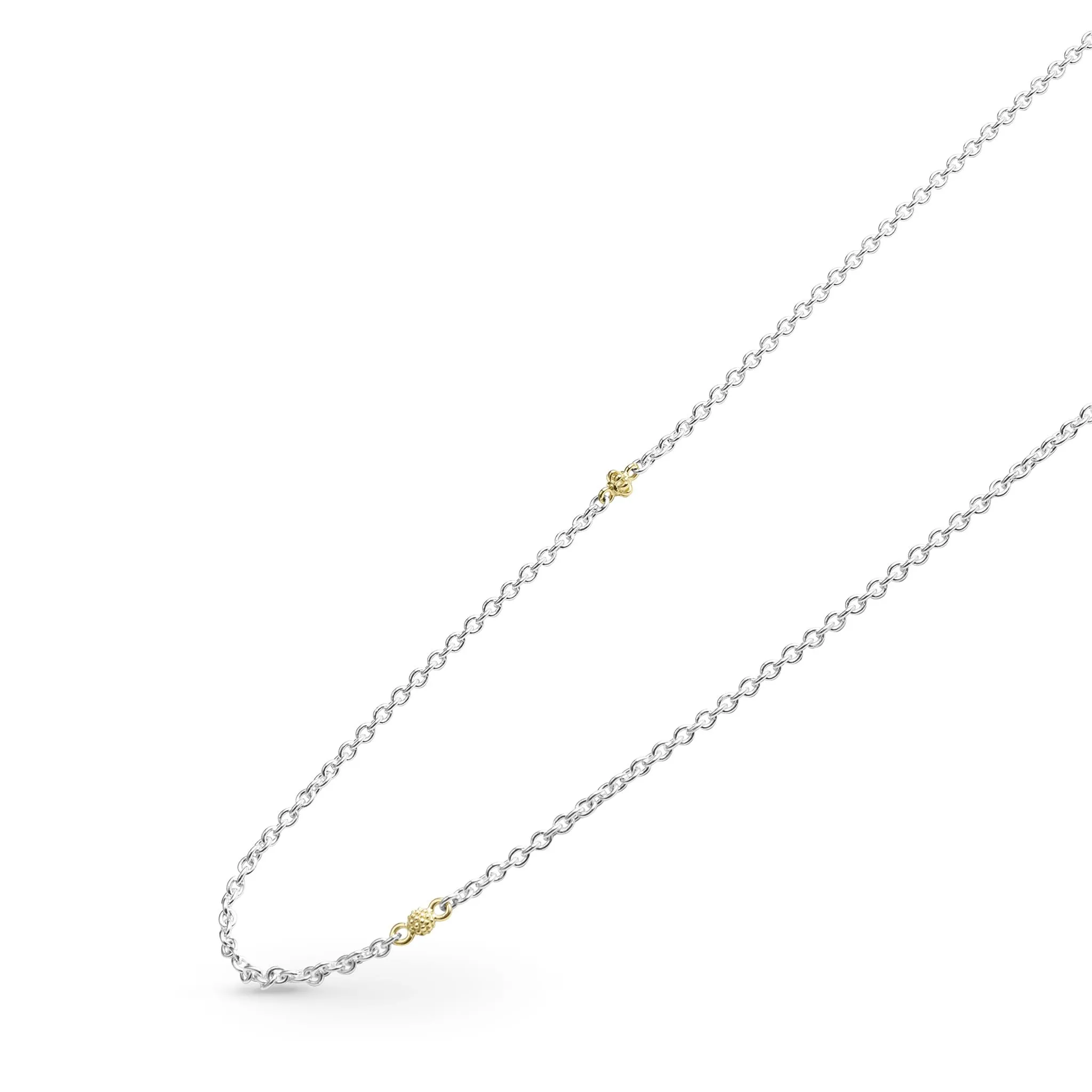 Caviar Icon 32 Inch Two-Tone Caviar Chain Necklace