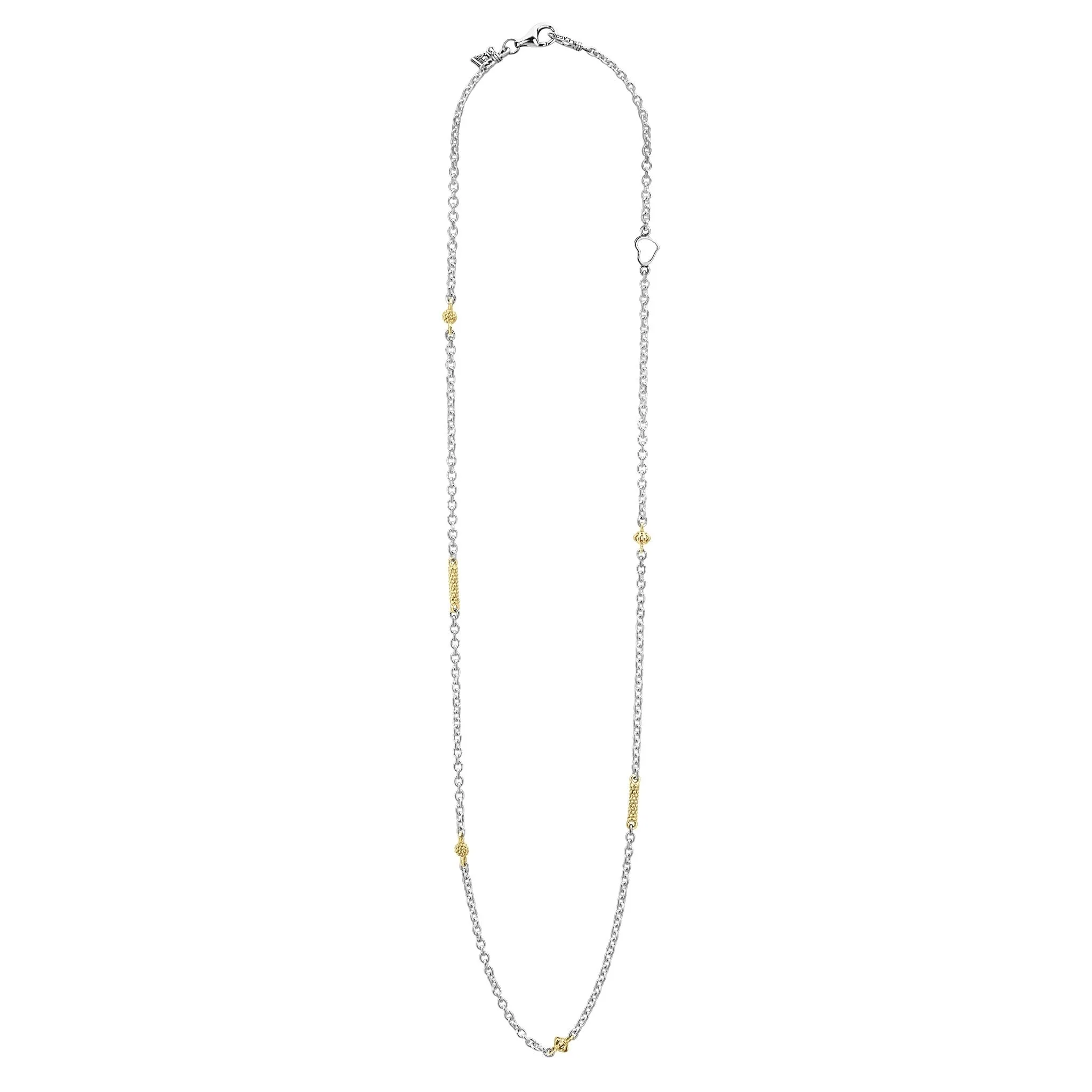 Caviar Icon Two-Tone Caviar Chain Necklace