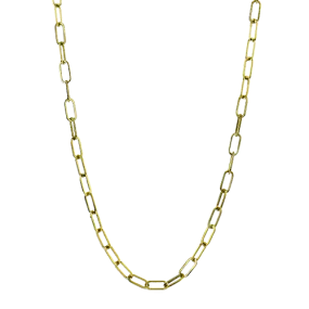 Chain Link Necklace in 18k Gold