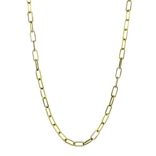 Chain Link Necklace in 18k Gold