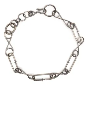 Chain-Link Sterling-Silver Necklace