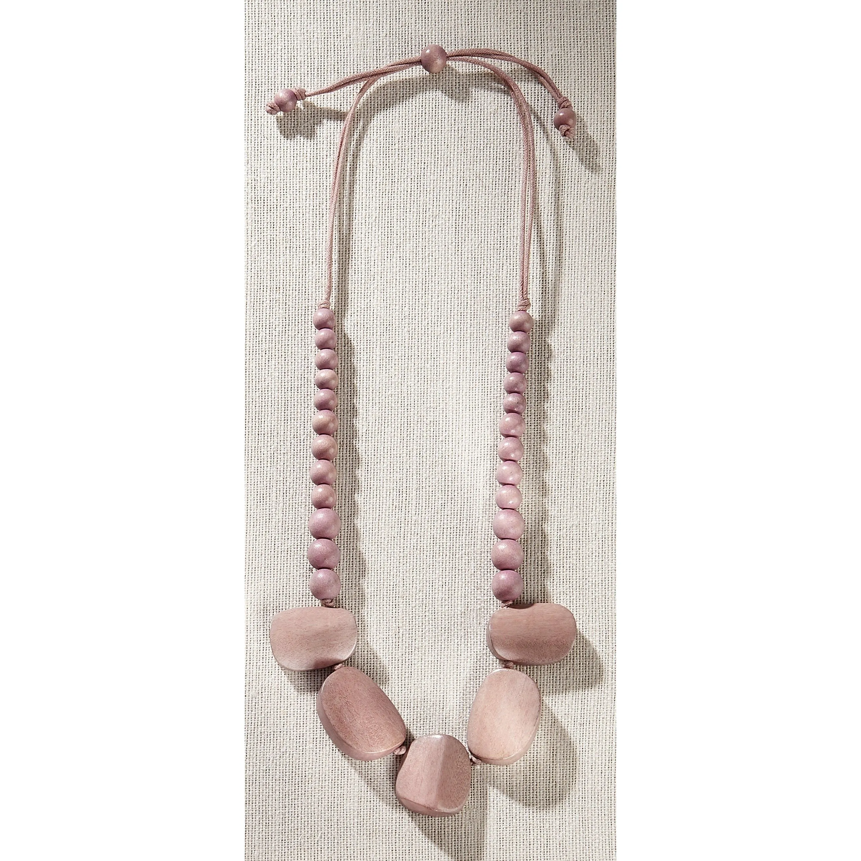 Charlie Paige Wooden Necklace - Chunky Blocks