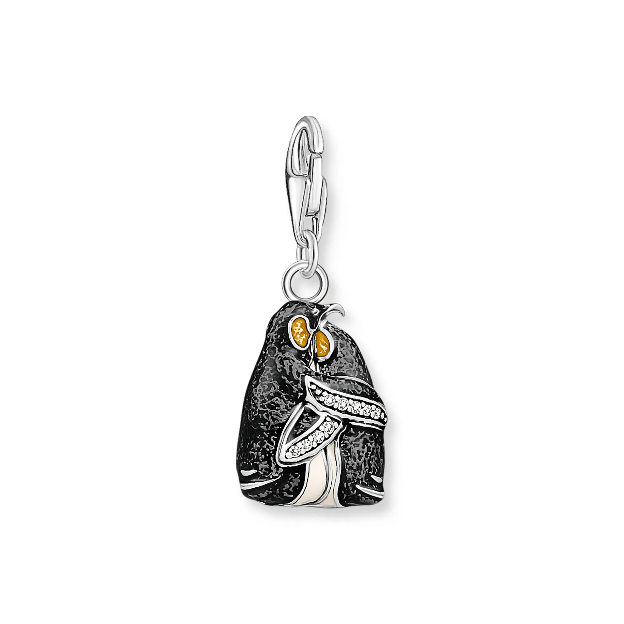 Charm Pendant penguins silver