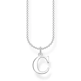 CHARMING COLLECTION LETTER 'C' NECKLACE 38-45CM