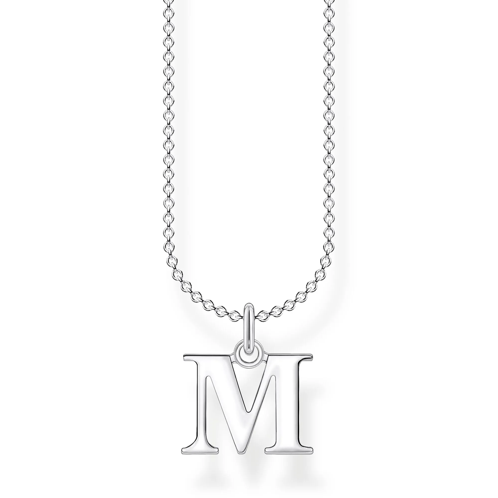 CHARMING COLLECTION LETTER 'M' NECKLACE 38-45CM