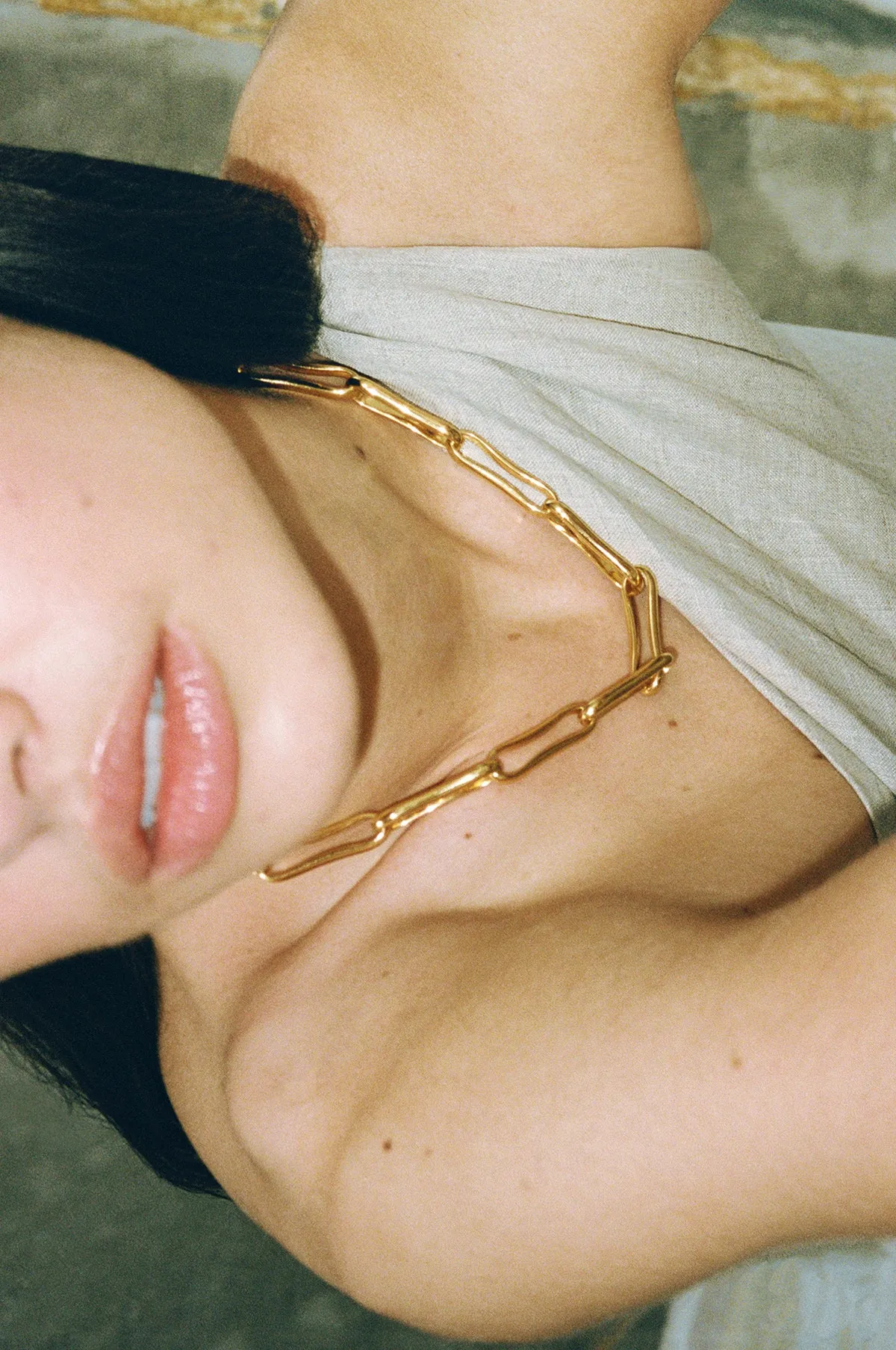 Chunky Link Gold Necklace