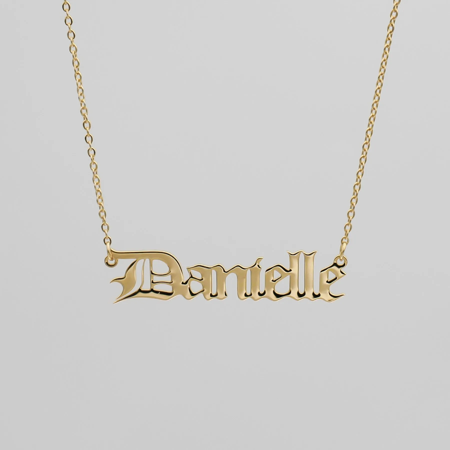 Classic Name Plate Necklace